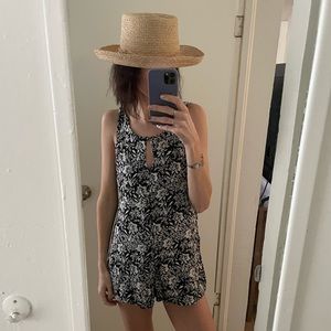 Amuse Society Black & White Romper